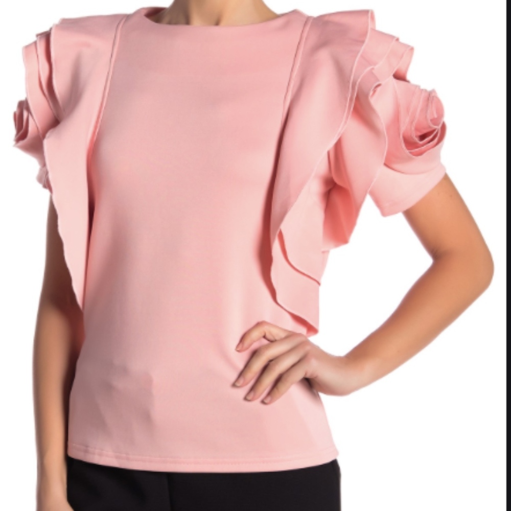 Gracia Rose Pink Top (Size: Small)